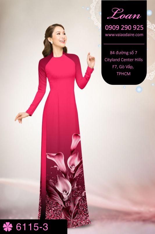 Vải áo dài hoa Thủy Vu Vải áo dài hoa Thủy Vu