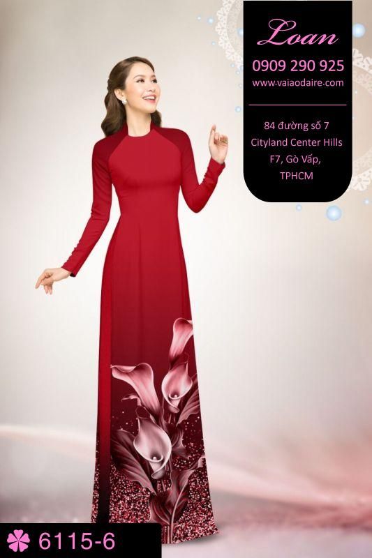 Vải áo dài hoa Thủy Vu Vải áo dài hoa Thủy Vu