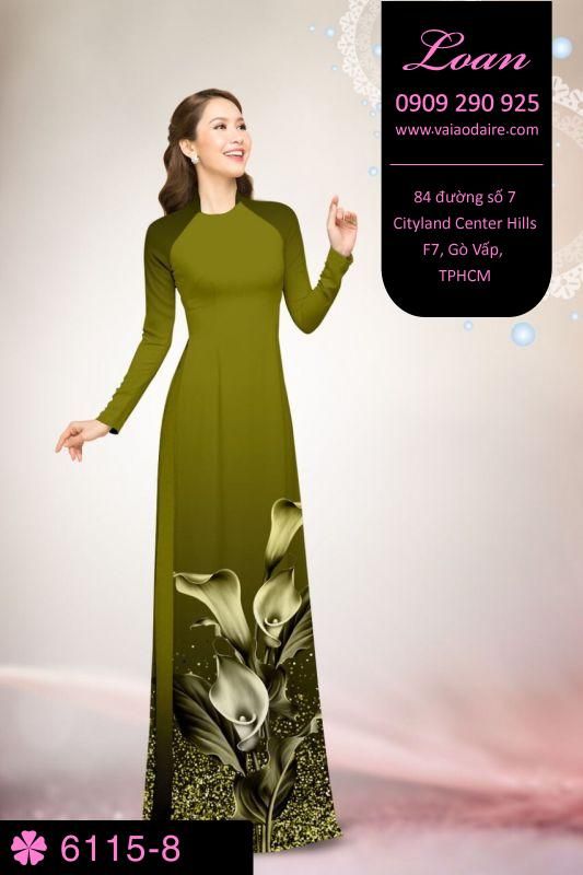 Vải áo dài hoa Thủy Vu Vải áo dài hoa Thủy Vu