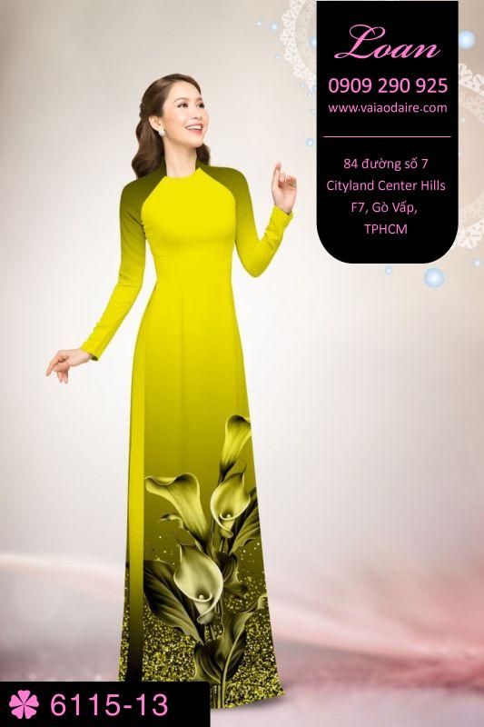 Vải áo dài hoa Thủy Vu Vải áo dài hoa Thủy Vu