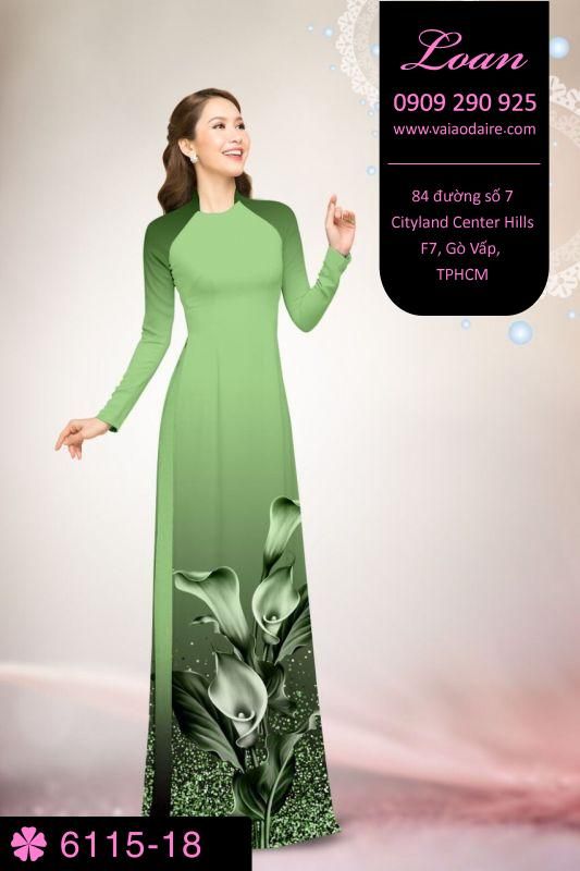 Vải áo dài hoa Thủy Vu Vải áo dài hoa Thủy Vu