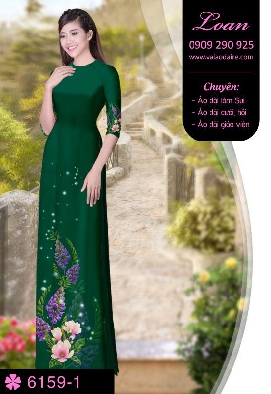 Vải áo dài hoa dây