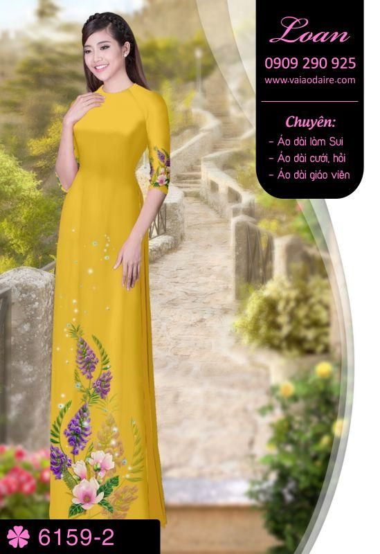 Vải áo dài hoa dây