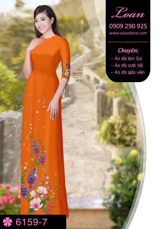 Vải áo dài hoa dây
