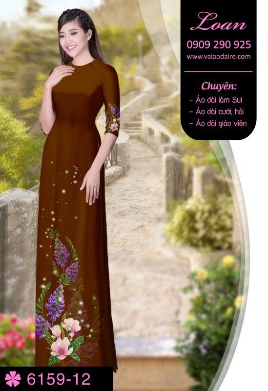Vải áo dài hoa dây