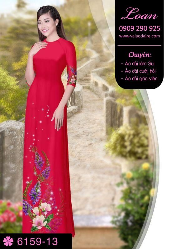 Vải áo dài hoa dây