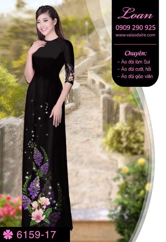 Vải áo dài hoa dây