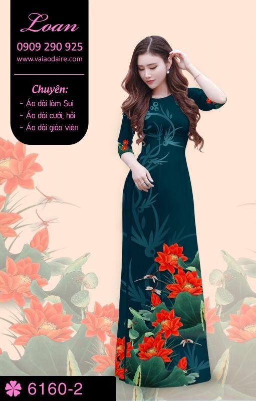 Vải áo dài hoa Sen