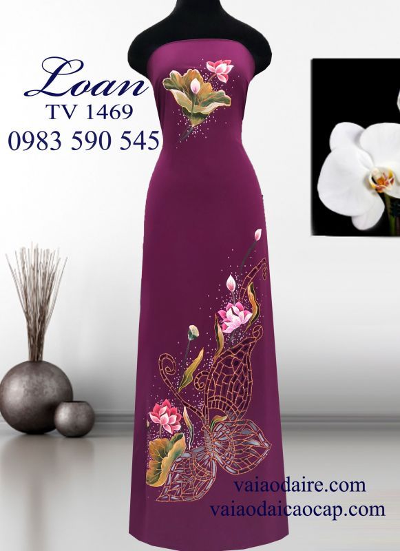 Vải áo dài đục lỗ kim tuyến