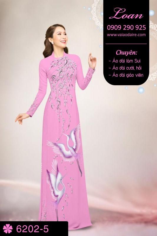 Vải áo dài chim Hạc