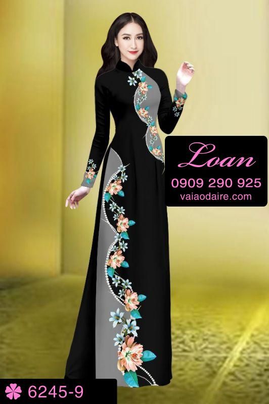 Vải áo dài hoa dây