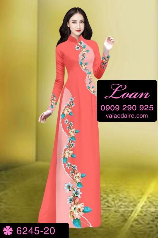 Vải áo dài hoa dây