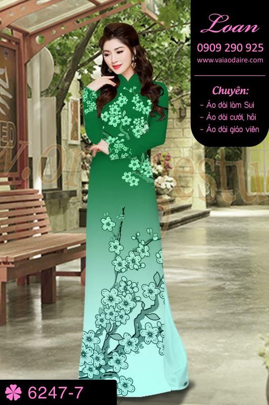 Vải áo dài cành Mai