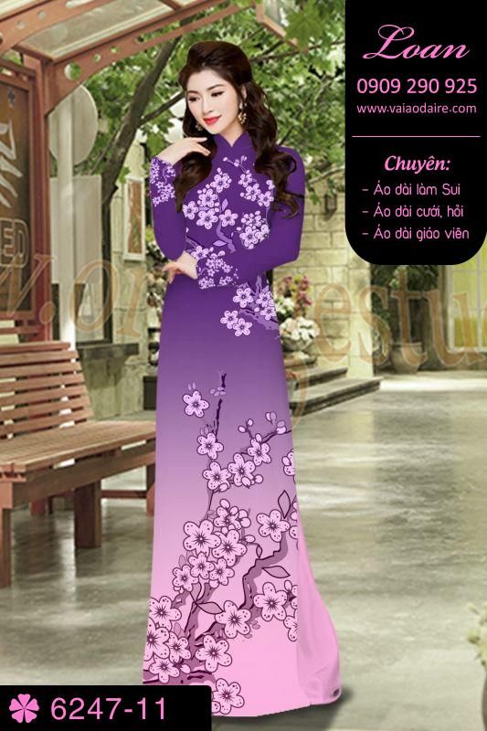 Vải áo dài cành Mai