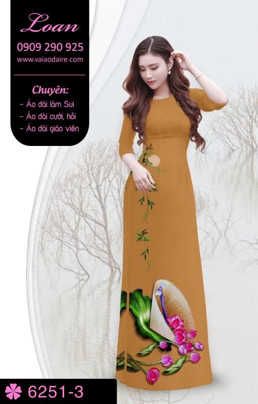 Vải áo dài hình nón lá Vải áo dài hình nón lá