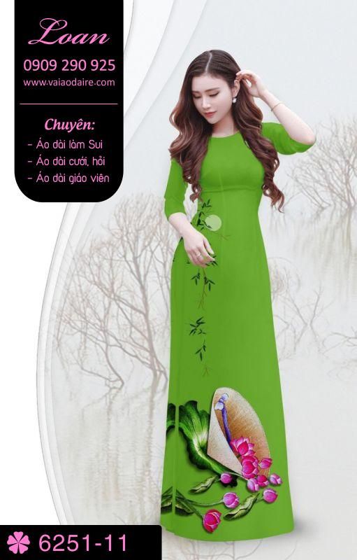 Vải áo dài hình nón lá Vải áo dài hình nón lá