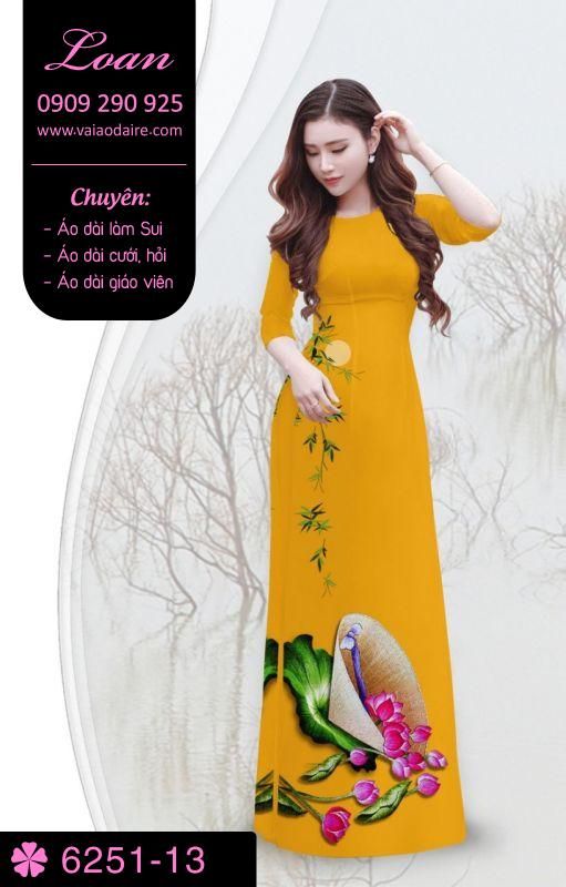 Vải áo dài hình nón lá Vải áo dài hình nón lá