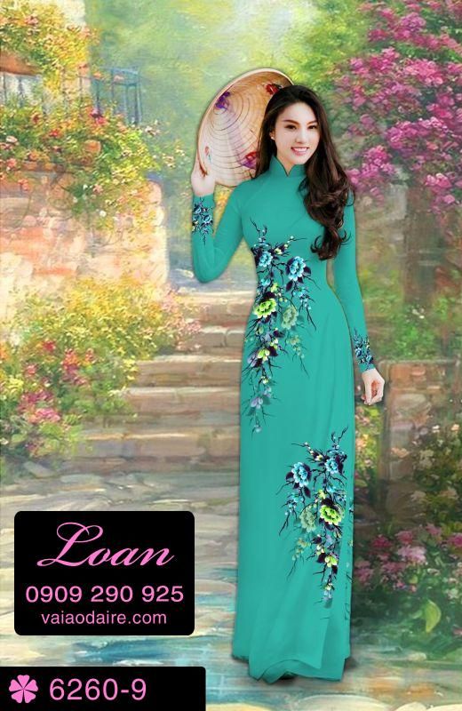Vải áo dài hoa dây