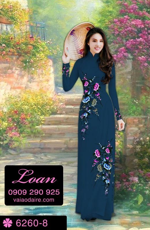 Vải áo dài hoa dây