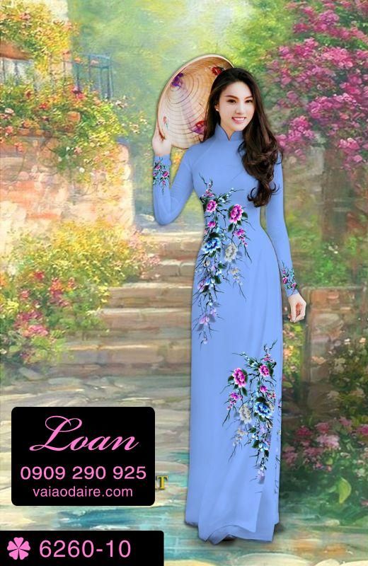 Vải áo dài hoa dây