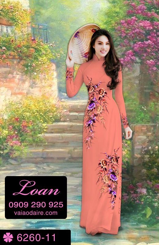 Vải áo dài hoa dây