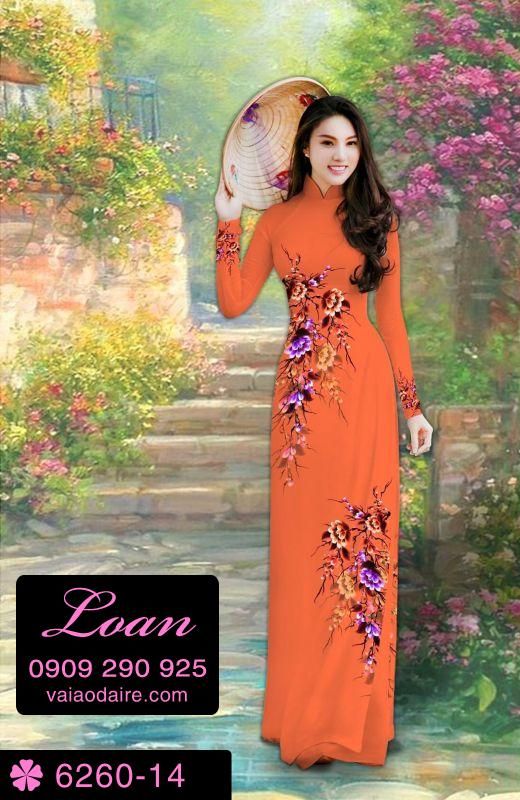 Vải áo dài hoa dây