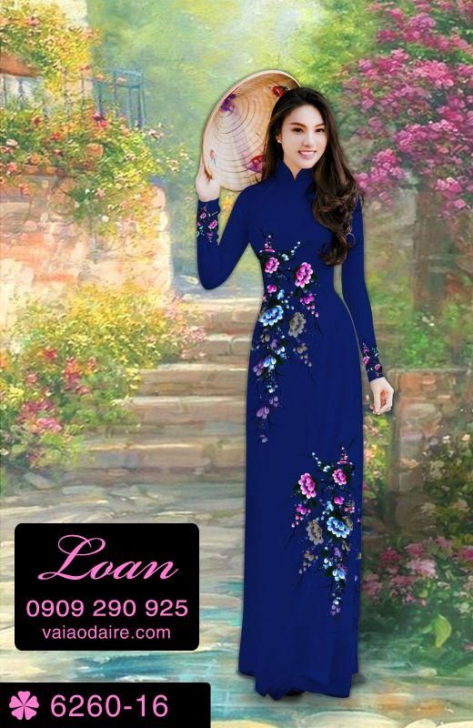 Vải áo dài hoa dây