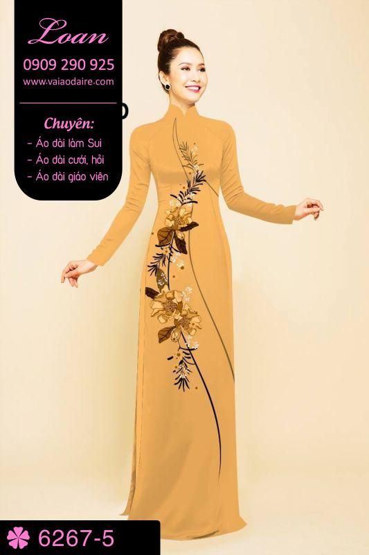 Vải áo dài hoa dây