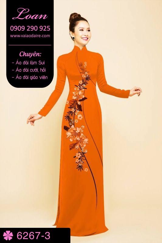 Vải áo dài hoa dây