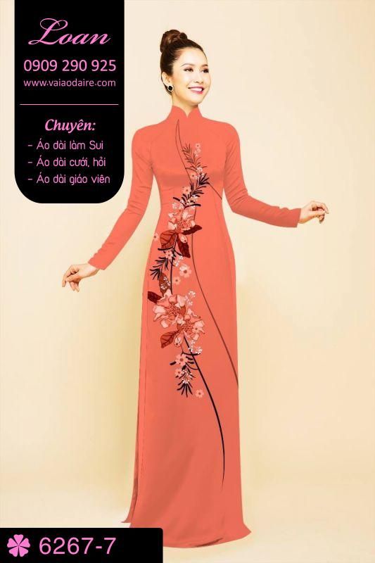 Vải áo dài hoa dây