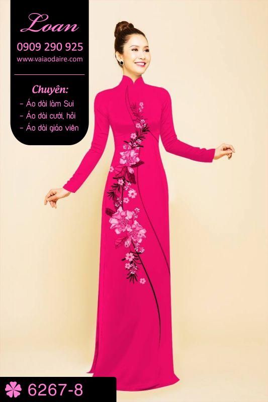 Vải áo dài hoa dây