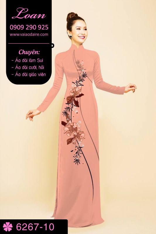 Vải áo dài hoa dây