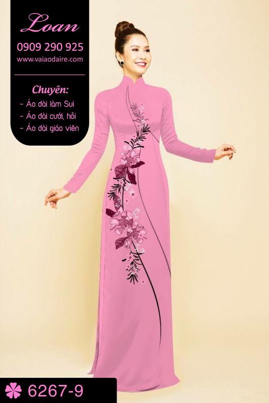 Vải áo dài hoa dây