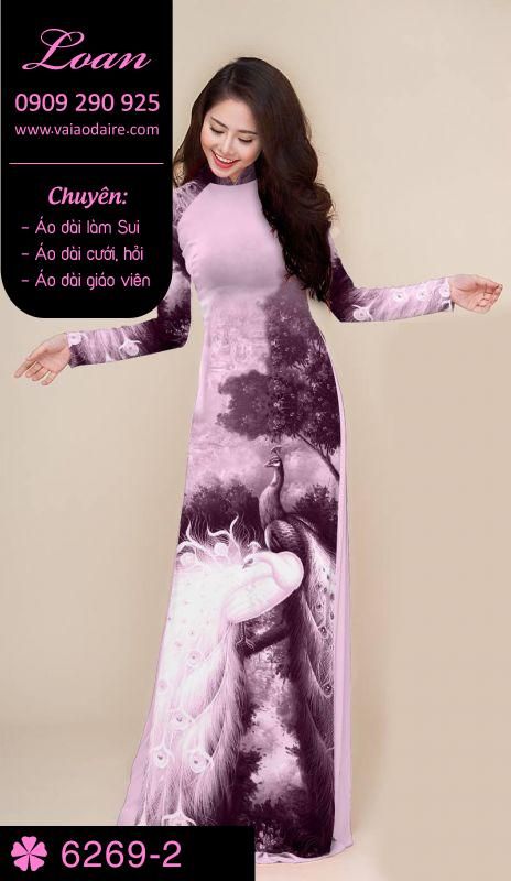 Vải áo dài phong cảnh