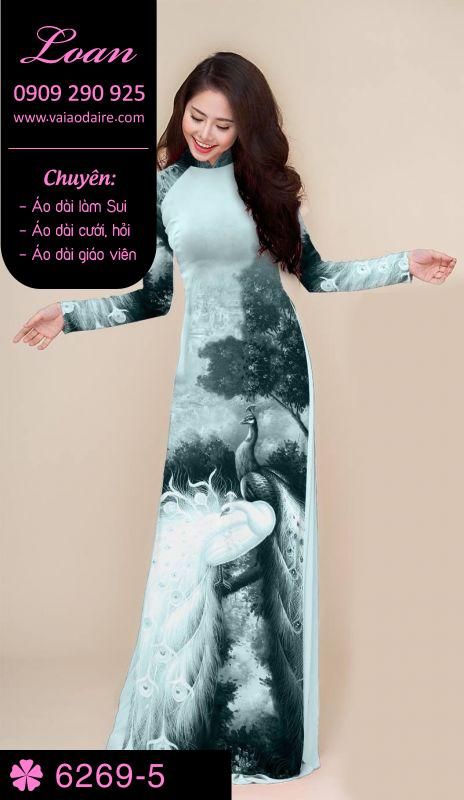 Vải áo dài phong cảnh