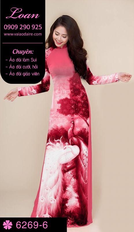 Vải áo dài phong cảnh