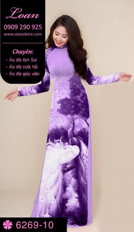 Vải áo dài phong cảnh