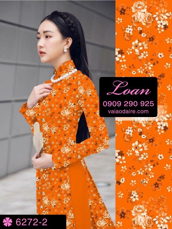 Vải áo dài hoa nhí