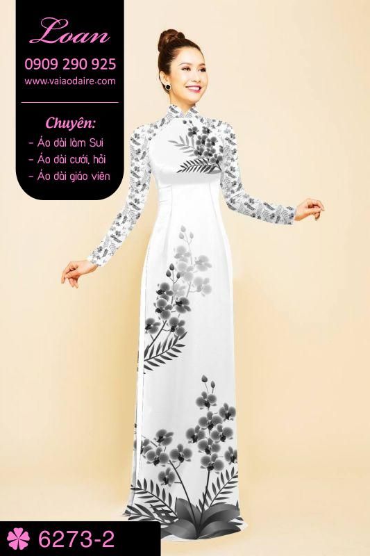 Vải áo dài hoa nhỏ