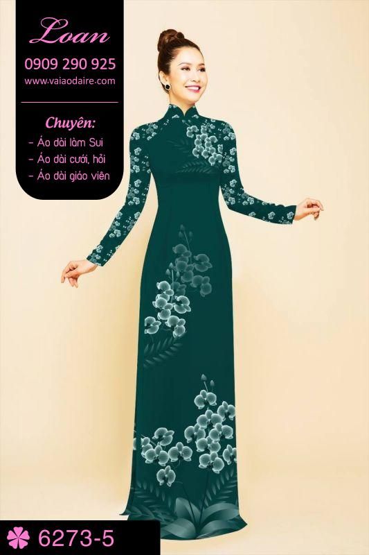 Vải áo dài hoa nhỏ