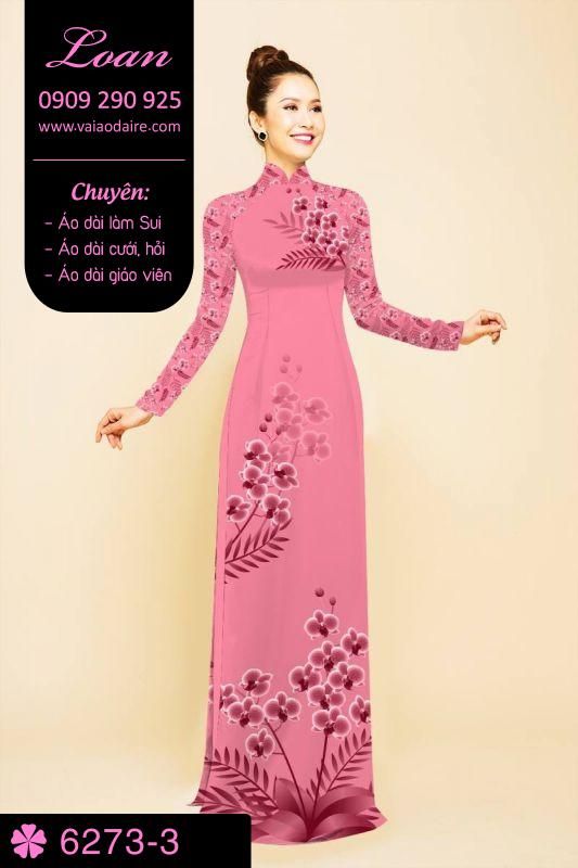 Vải áo dài hoa nhỏ