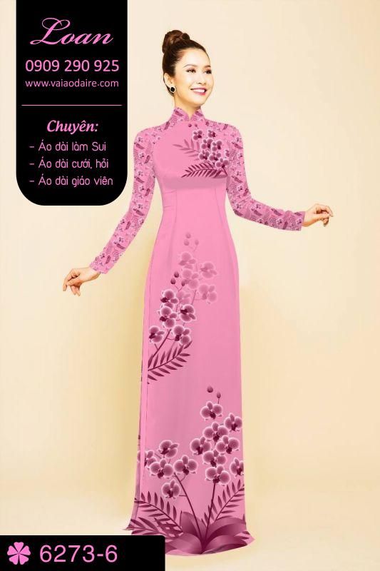Vải áo dài hoa nhỏ