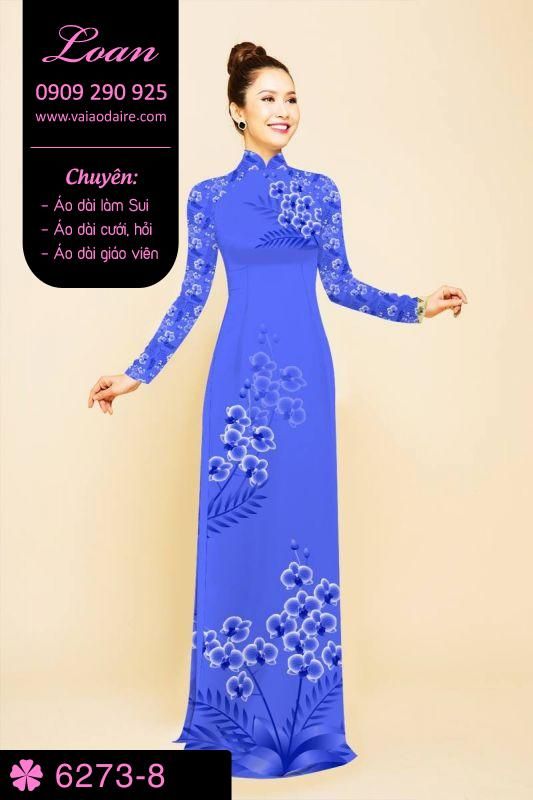 Vải áo dài hoa nhỏ