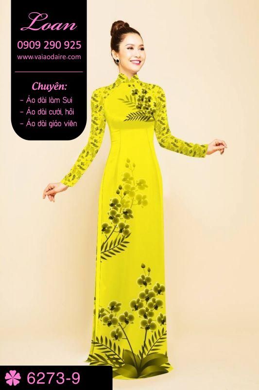Vải áo dài hoa nhỏ