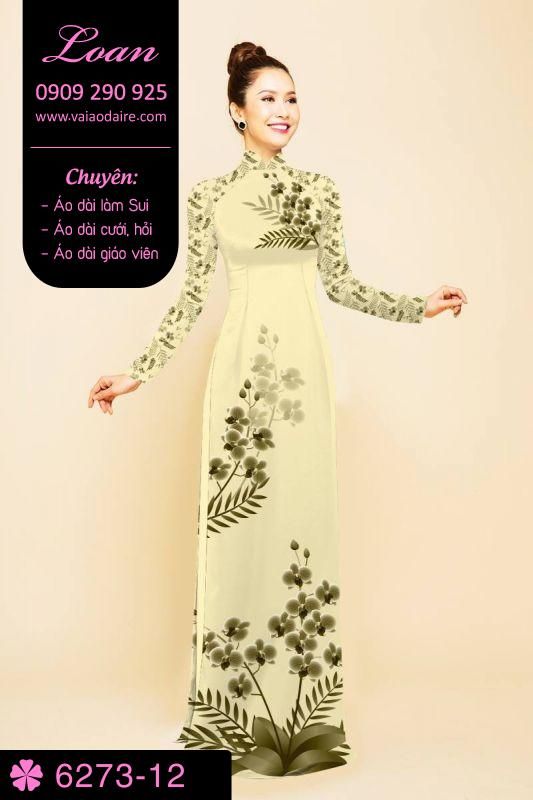 Vải áo dài hoa nhỏ