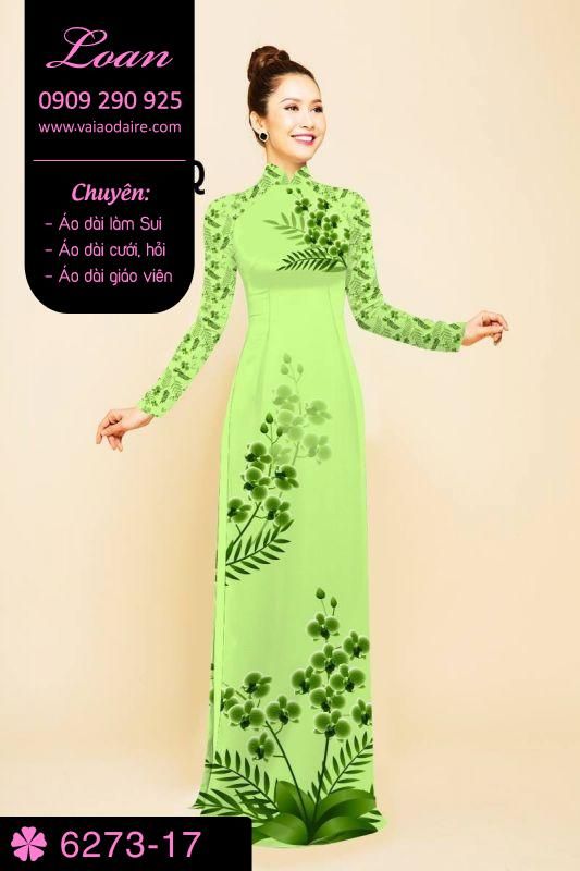 Vải áo dài hoa nhỏ