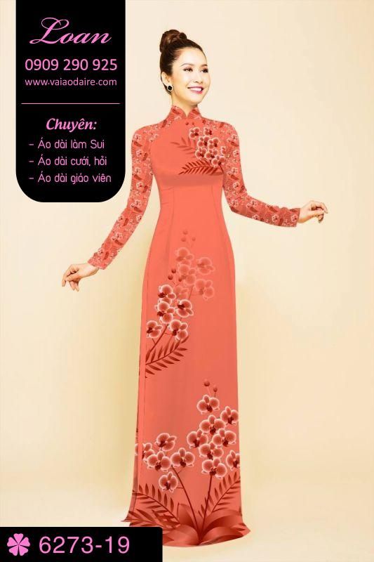 Vải áo dài hoa nhỏ