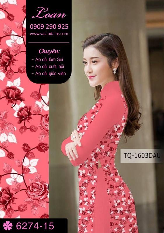 Vải áo dài hoa nhí