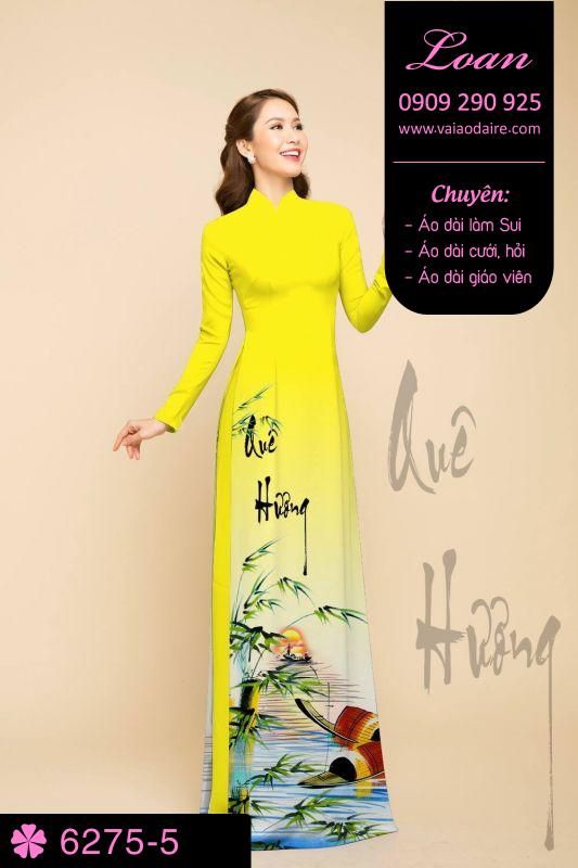 Vải áo dài chữ thư pháp