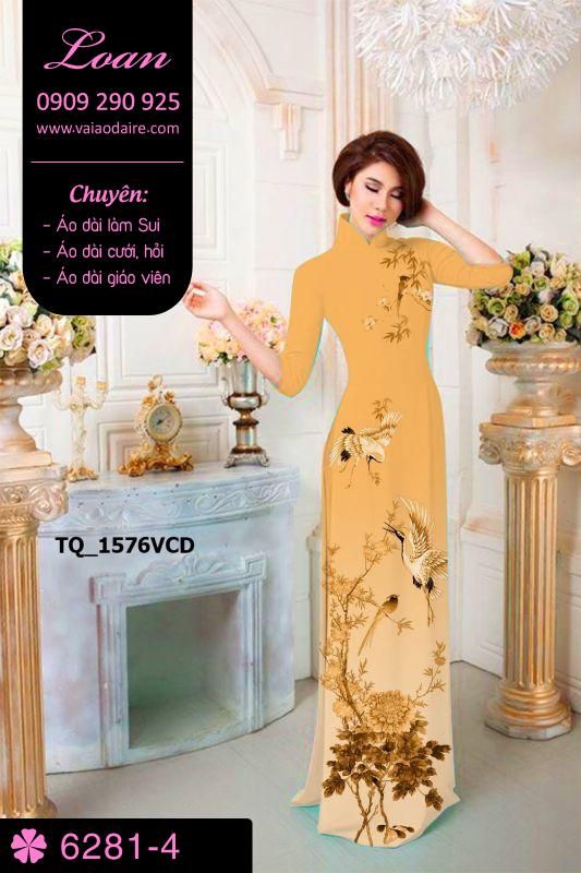 Vải áo dài phong cảnh